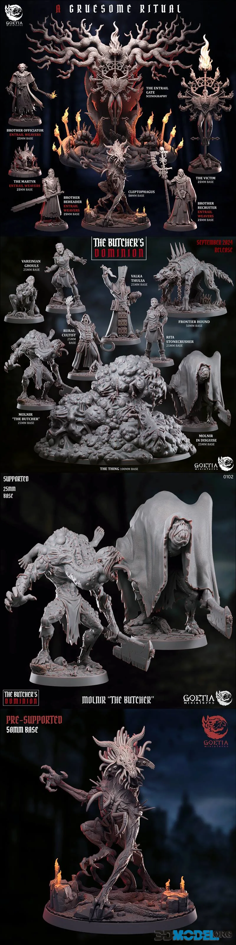 Goetia Miniatures - A Gruesome Ritual February 2026 – Printable