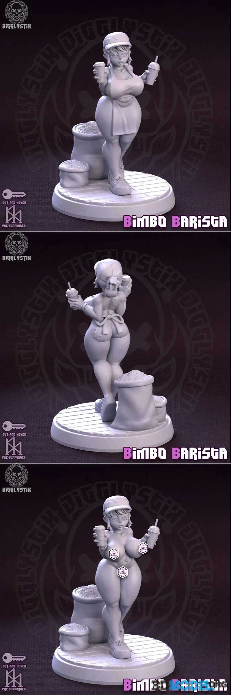 Jigglystix - Bimbo Barista – Printable