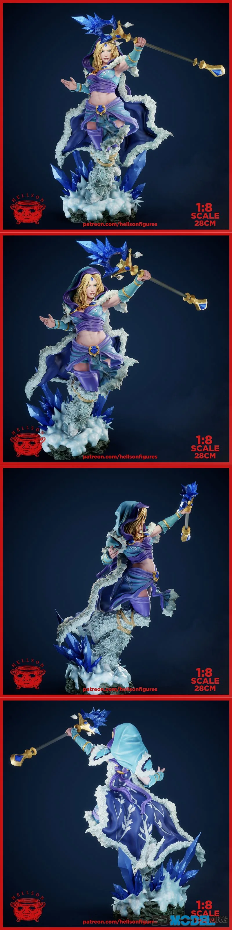Hellson Figures - Crystal Maiden – Printable