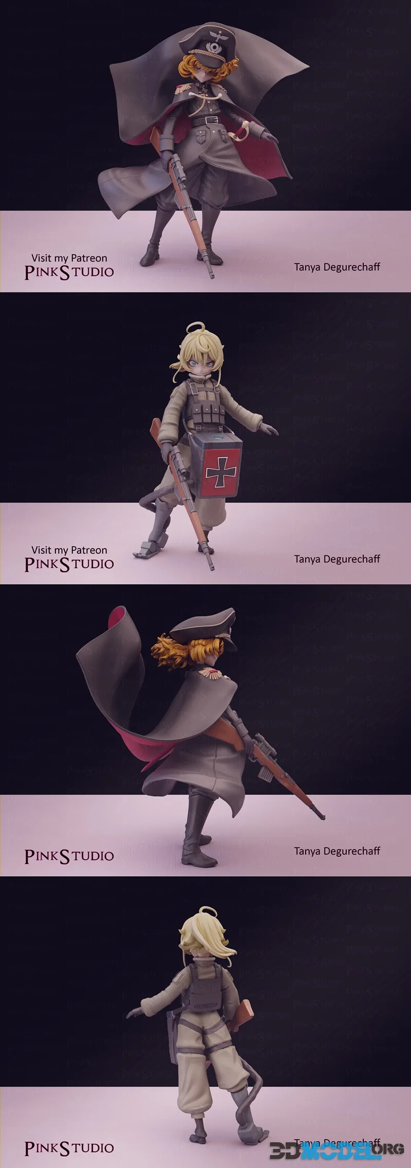 Pink Studio - Youjo Senki - Tanya von Degurechaff – Printable