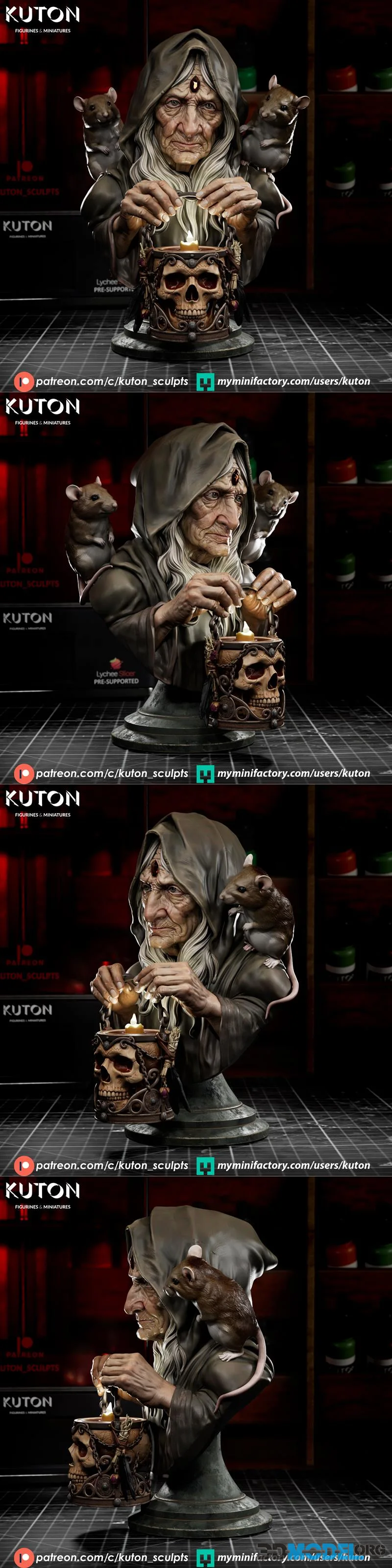 Kuton Figurines - Maria Bust – Printable