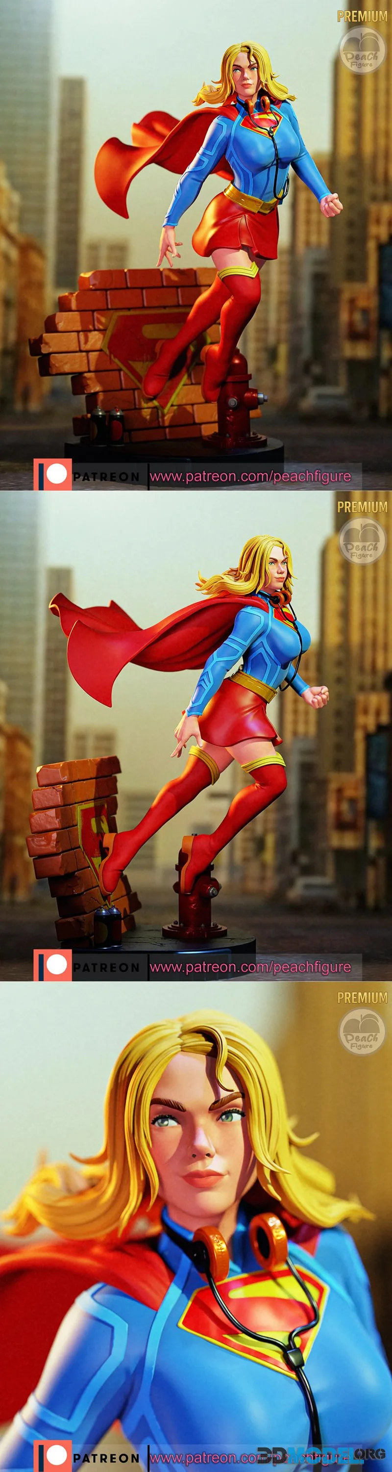 Peach Figure - Supergirl – Printable