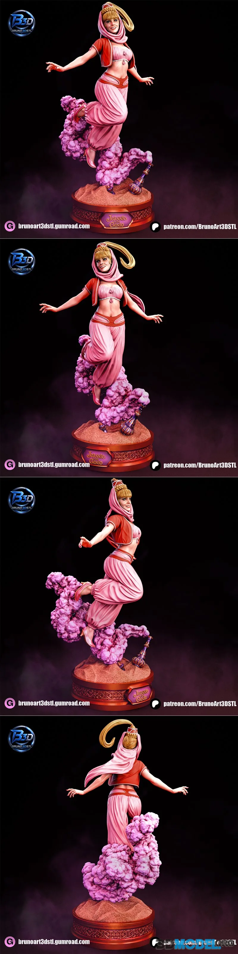 BrunoArt3D - Jeannie is a genie – Printable