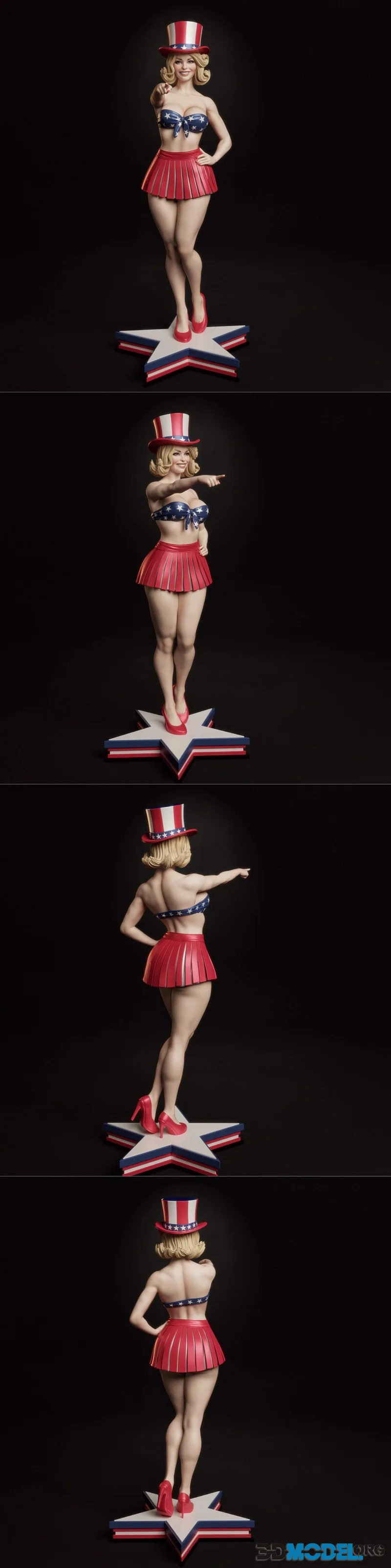 Abe3D - All American Bombshell – Printable