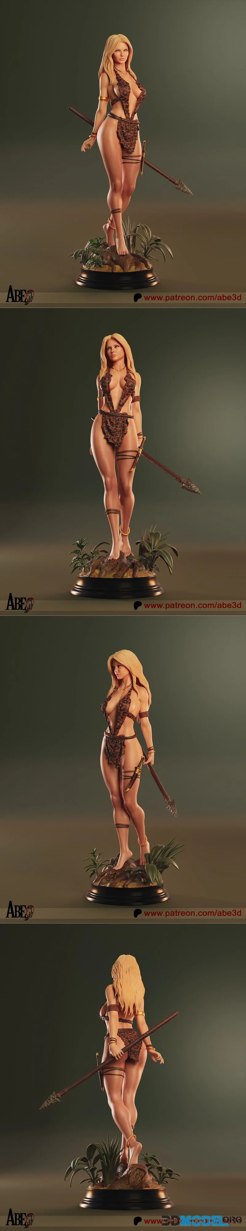Abe3D - Sheena Queen of Jungle – Printable