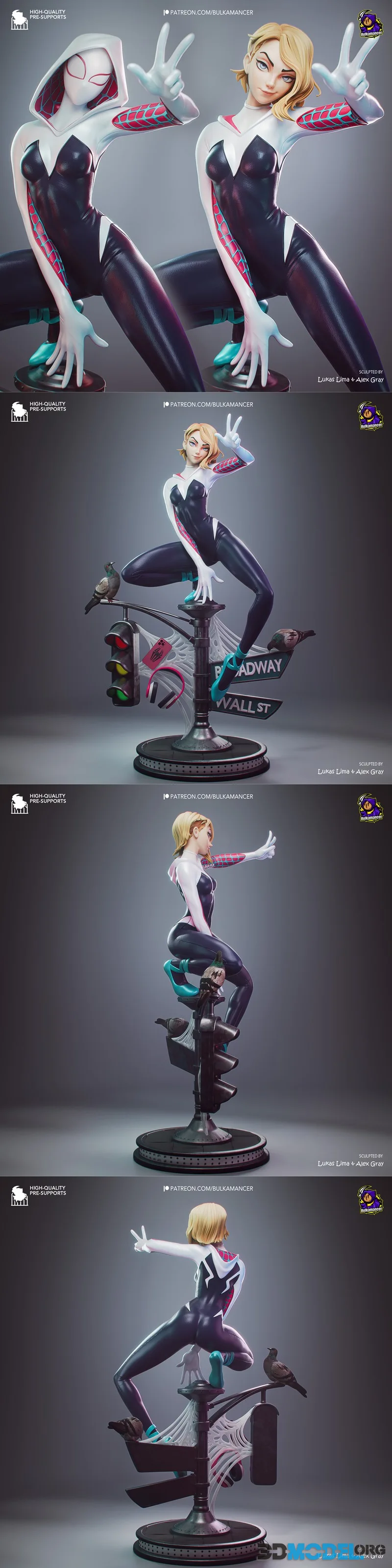 Bulkamancer Sculpts - Gwen Stacy (Into the Spider-Verse) – Printable