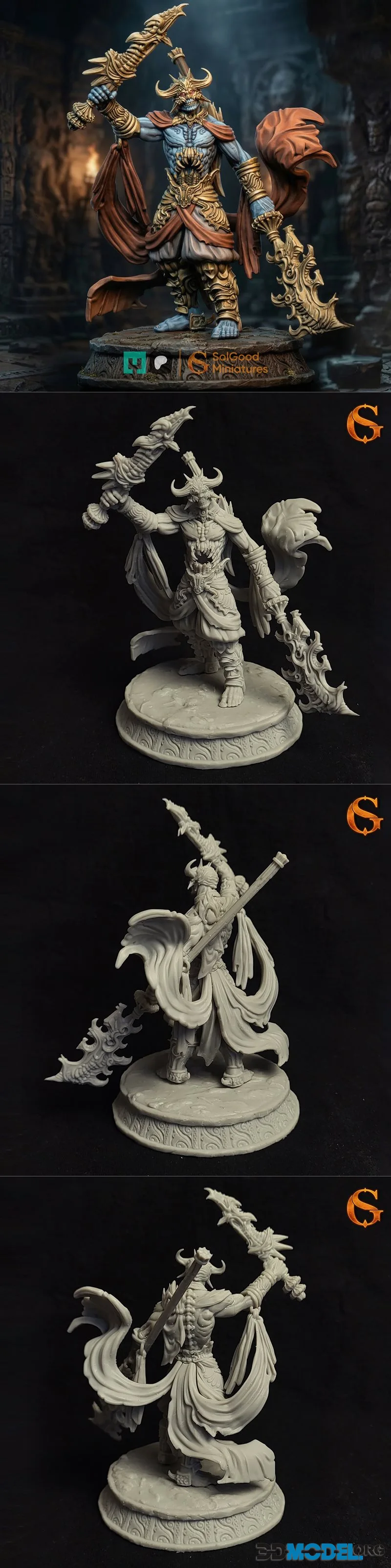 SolGood Creations - The Maw Warrior - Abyssal Devourer – Printable