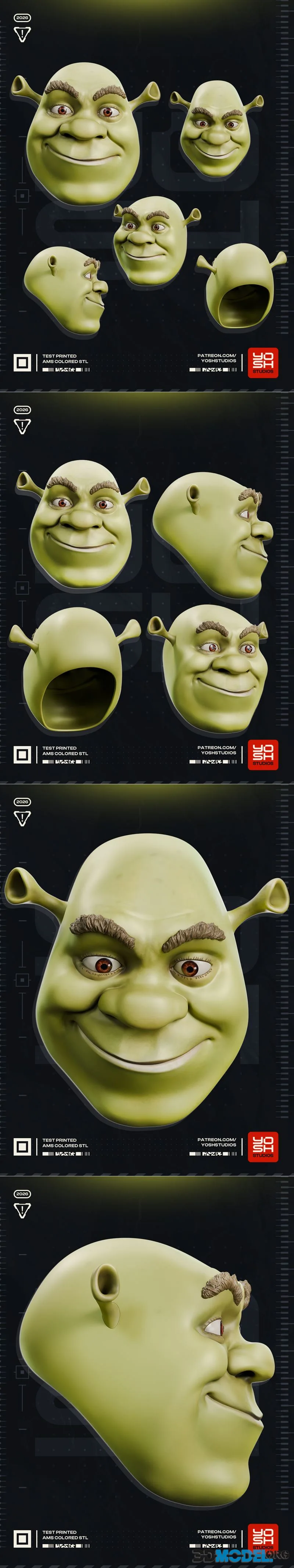 Yosh Studios - Shrek Helmet – Printable