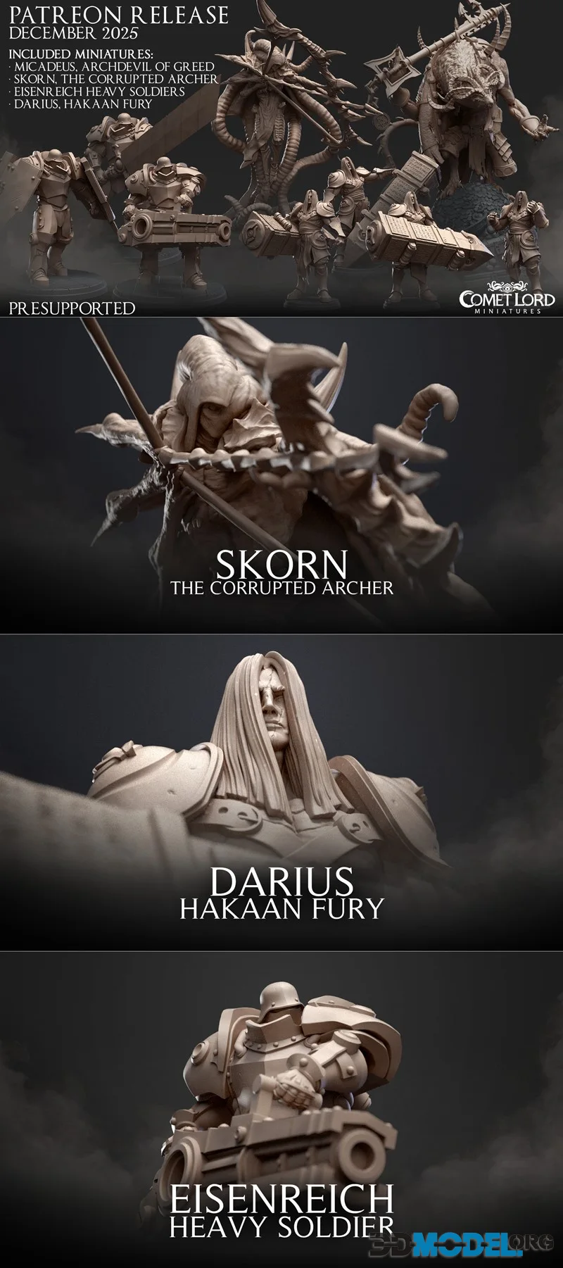 Comet Lord Miniatures December 2025 – Printable