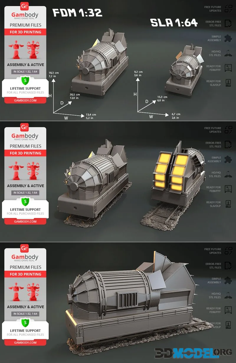 Gambody - Back to the Future - Jules Verne - Train Tender – Printable
