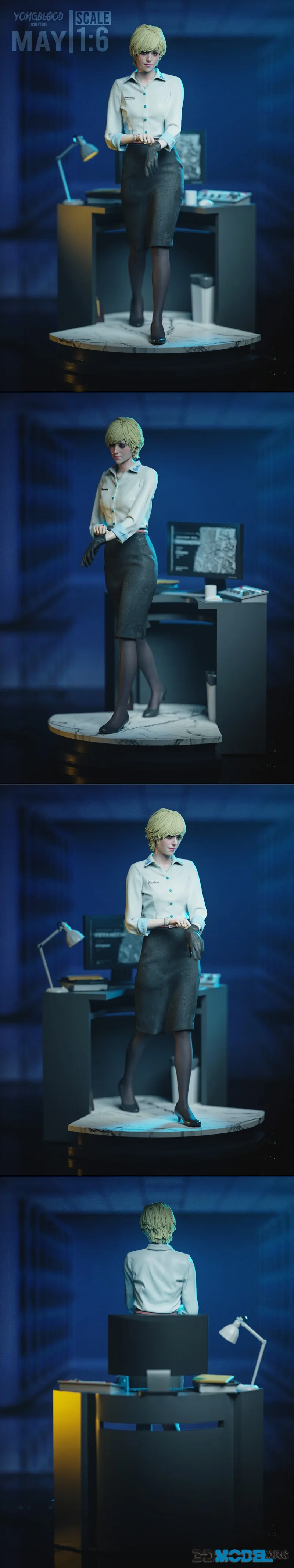 Yongblood Sculpture - Sherry Birkin - Residual Evil Requiem – Printable