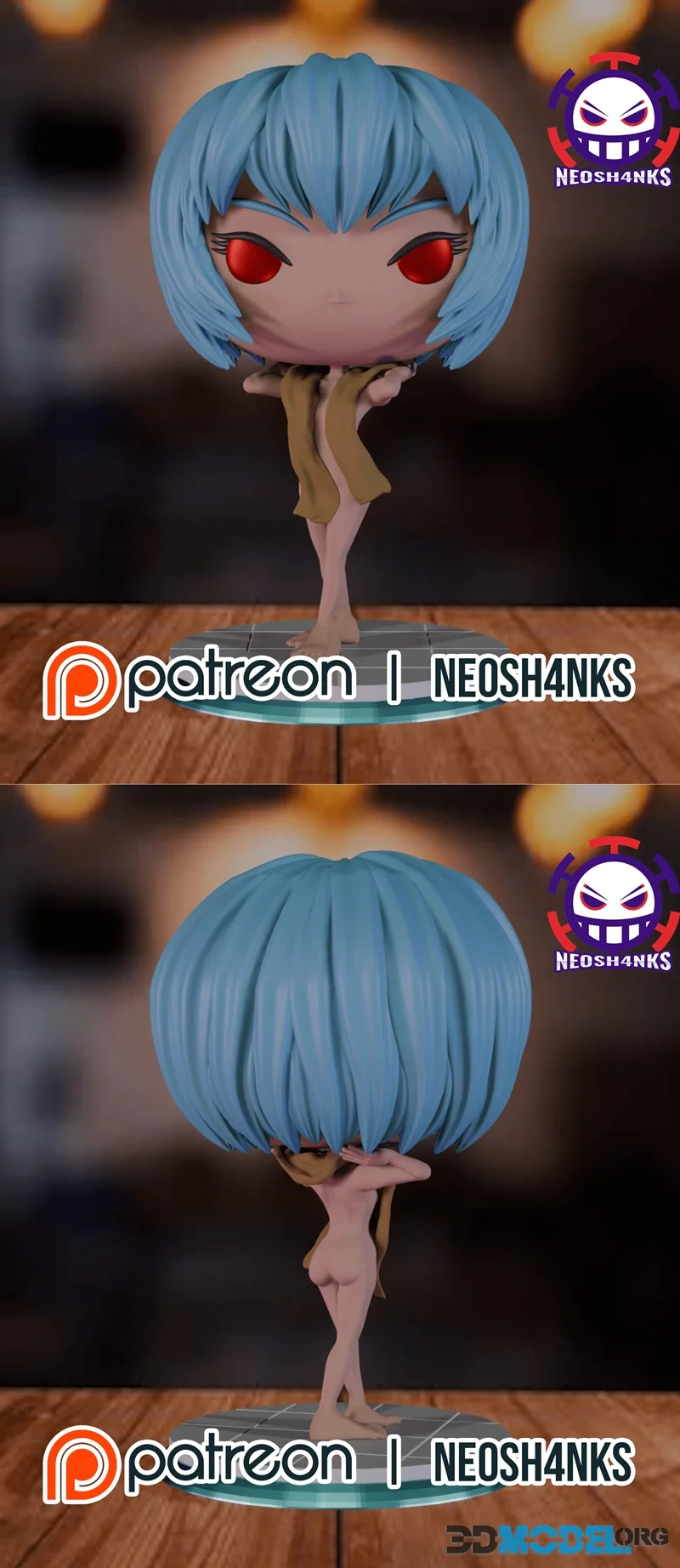 Rei Ayanami Towel Funko Style – Printable
