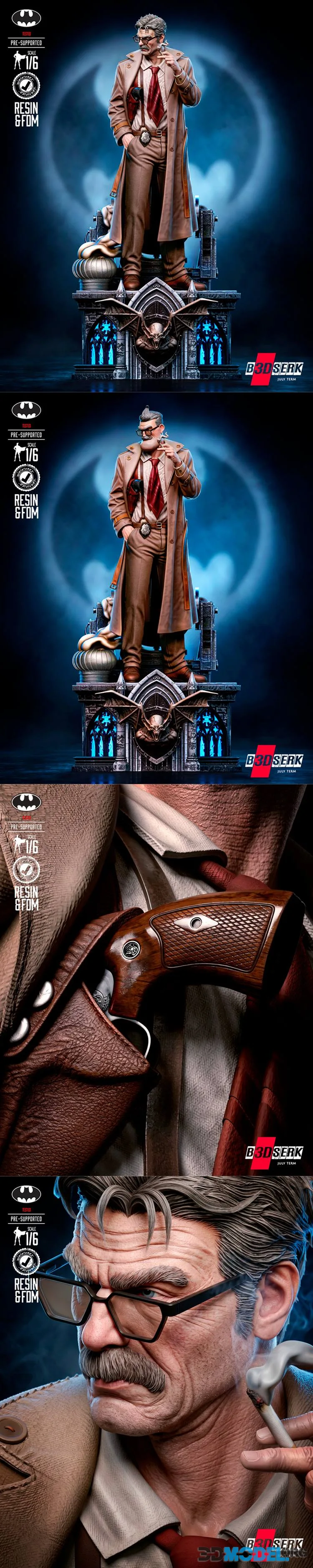 B3DSERK - Commissioner Gordon Sculpture – Printable