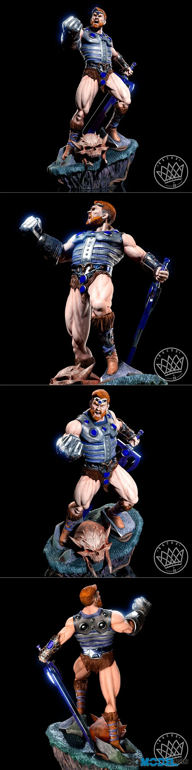 Nacho CG - Fan Art - Fisto from Masters of the Universe Statue – Printable