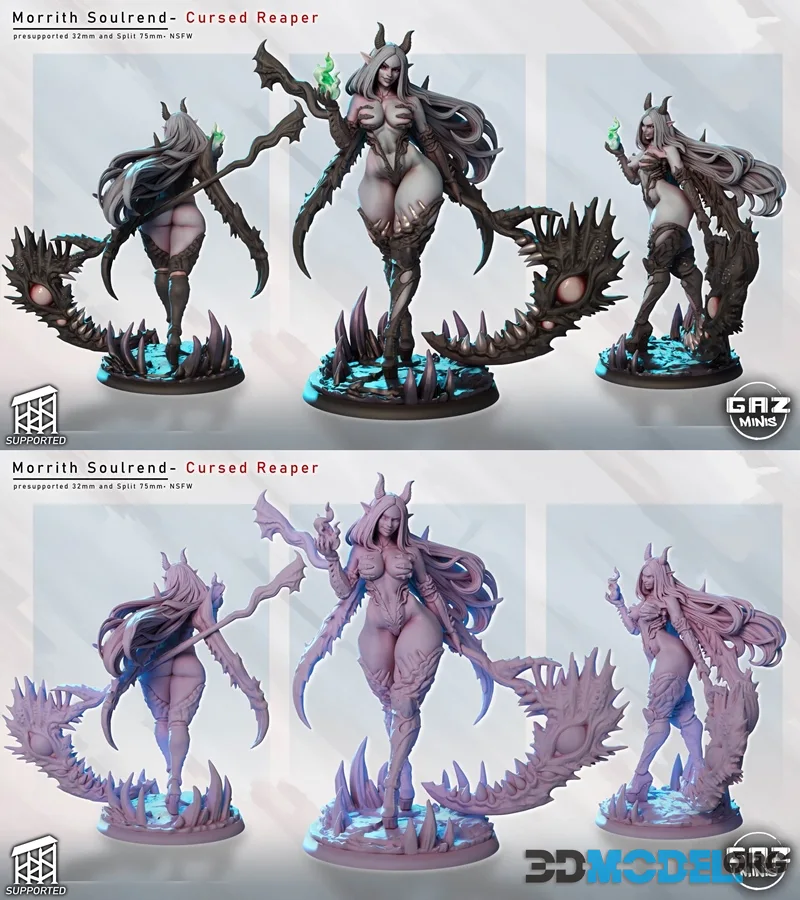 Gaz Minis - Morrith Soulrend - Cursed Reaper (Headliner) – Printable