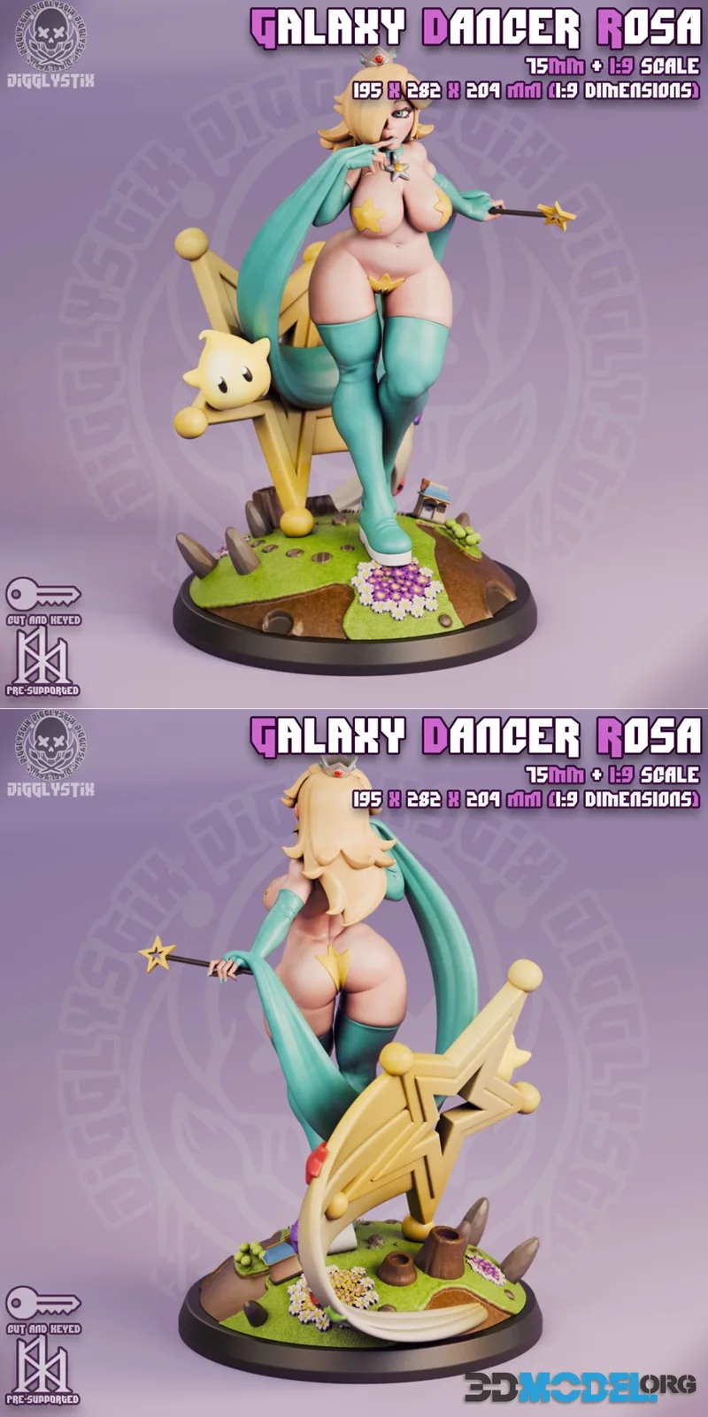 Jigglystix - Galaxy Dancer Rosa – Printable