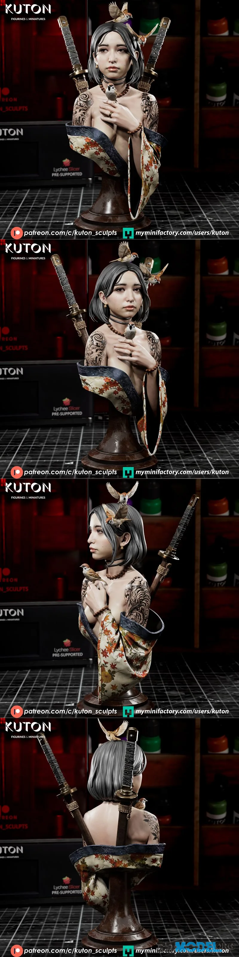 Kuton Figurines - Ren Bust – Printable