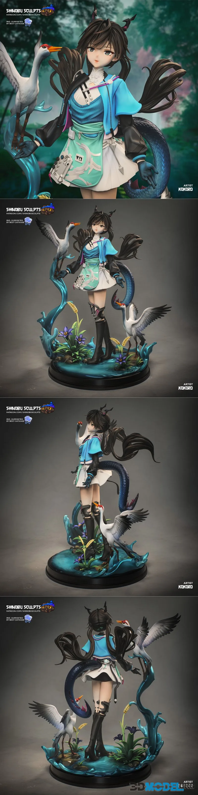 Shinobu Sculpts - Chen Qianyu - Arknights - Endfield – Printable