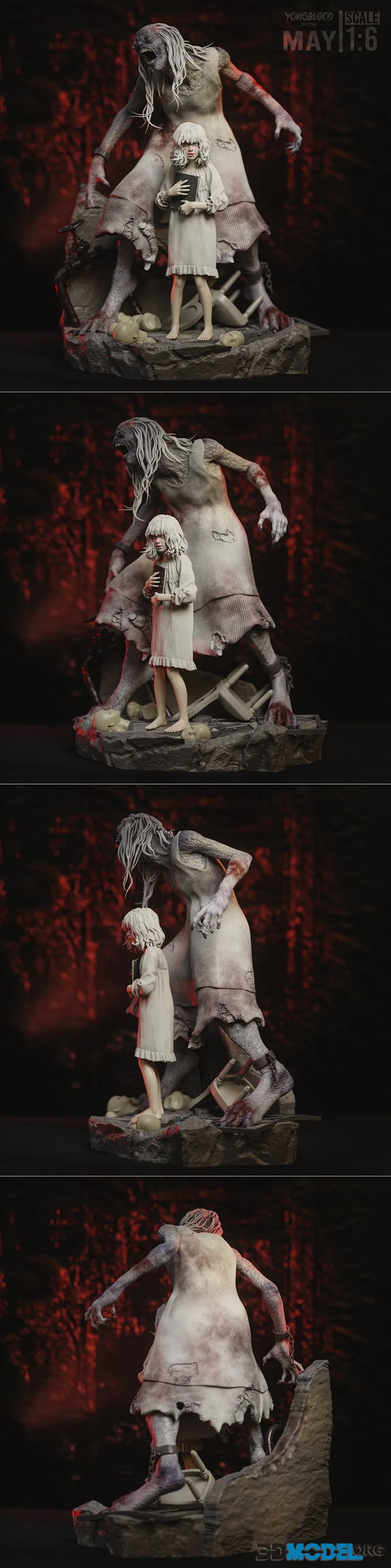 Yongblood Sculpture - Emily And The Girl Requiem – Printable