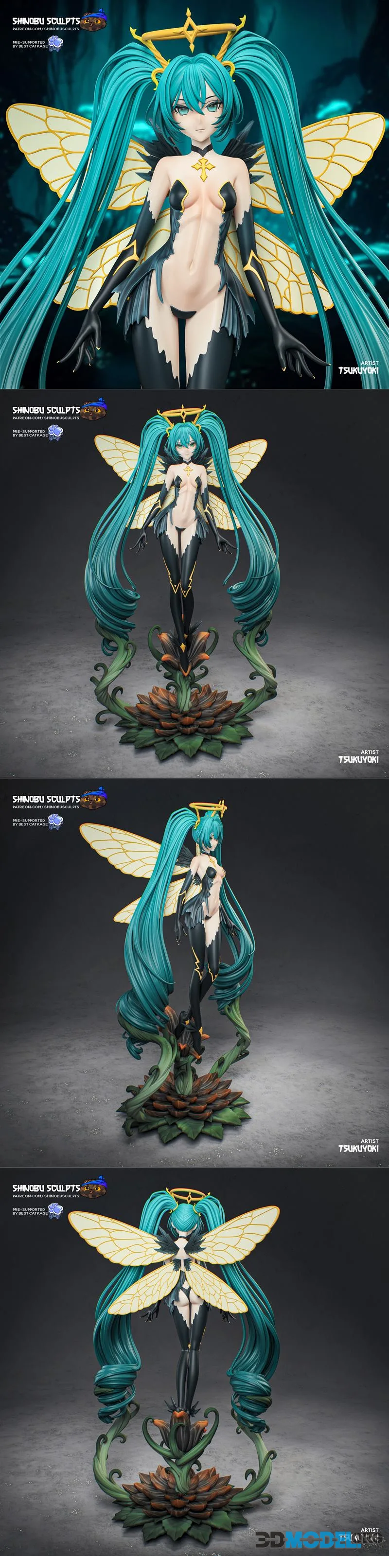Shinobu Sculpts - Vocaloid - Hatsune Miku – Printable