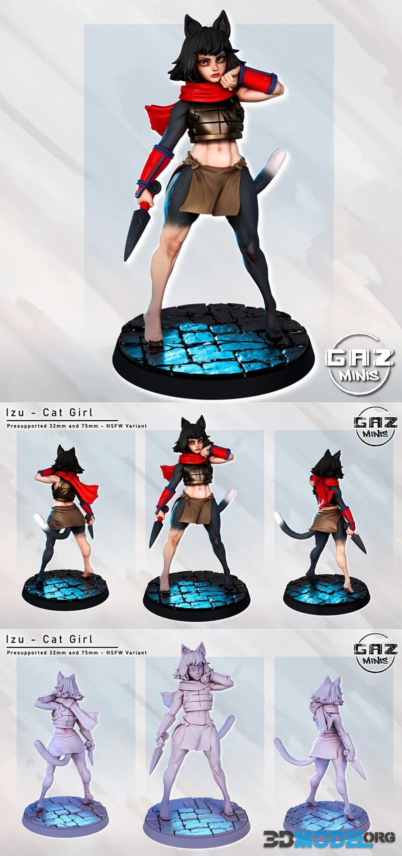 Gaz Minis - Izu Cat Girl – Printable