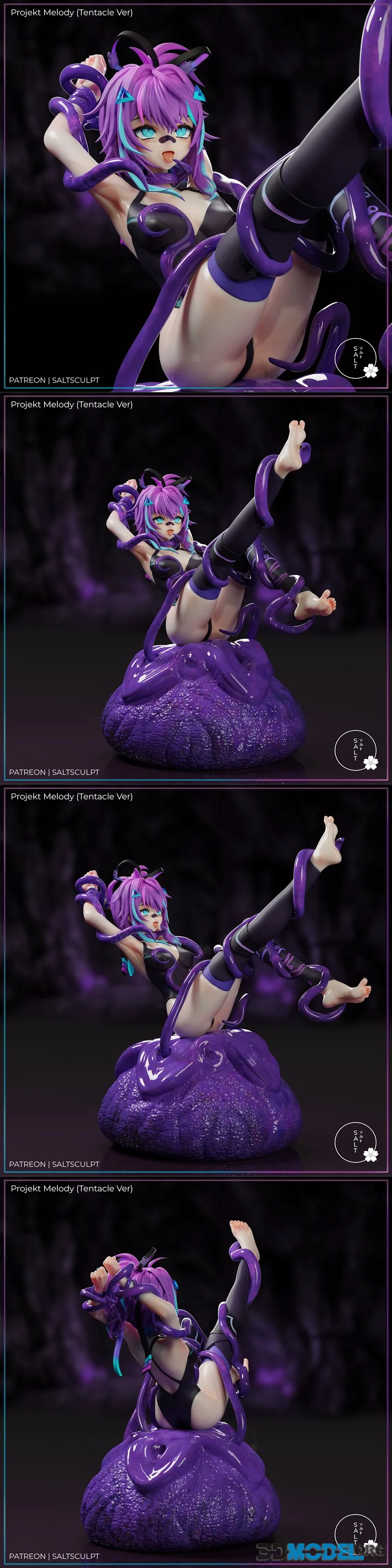 SaltSculpt - VTuber - Projekt Melody (Tentacle Version) – Printable