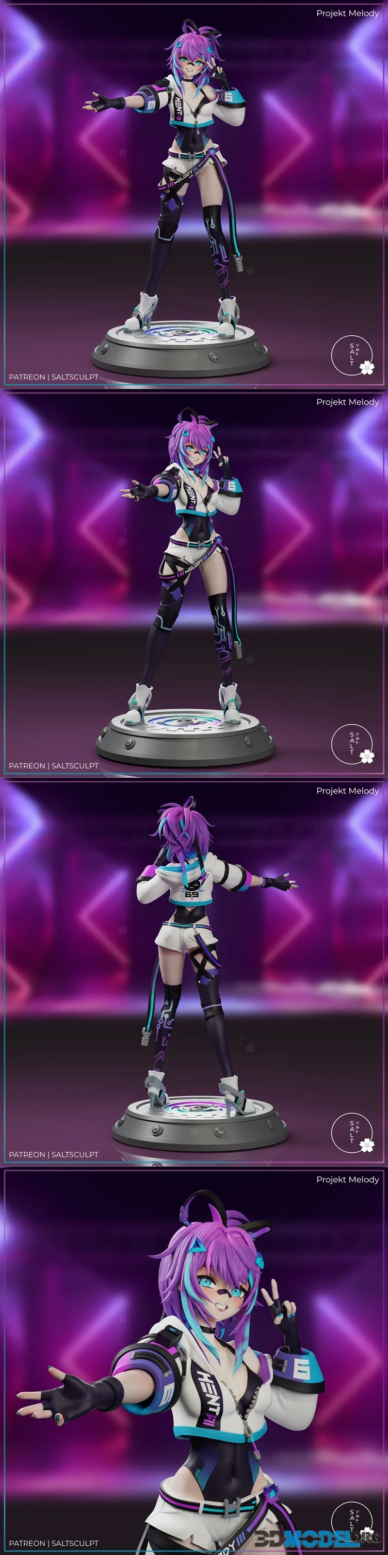 SaltSculpt - VTuber - Projekt Melody – Printable