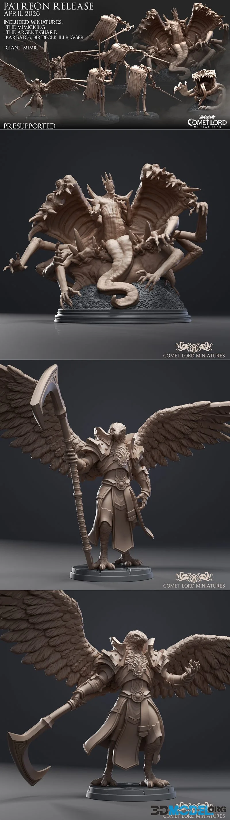 Comet Lord Miniatures April 2026 – Printable