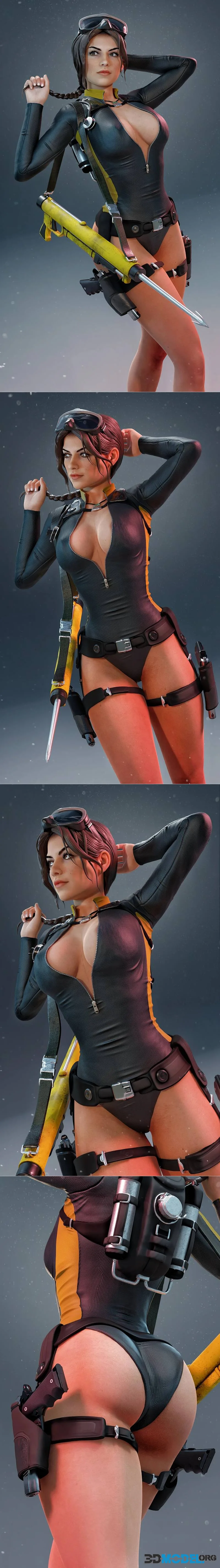 MCM3D - Clara the Raider - Video Game – Printable