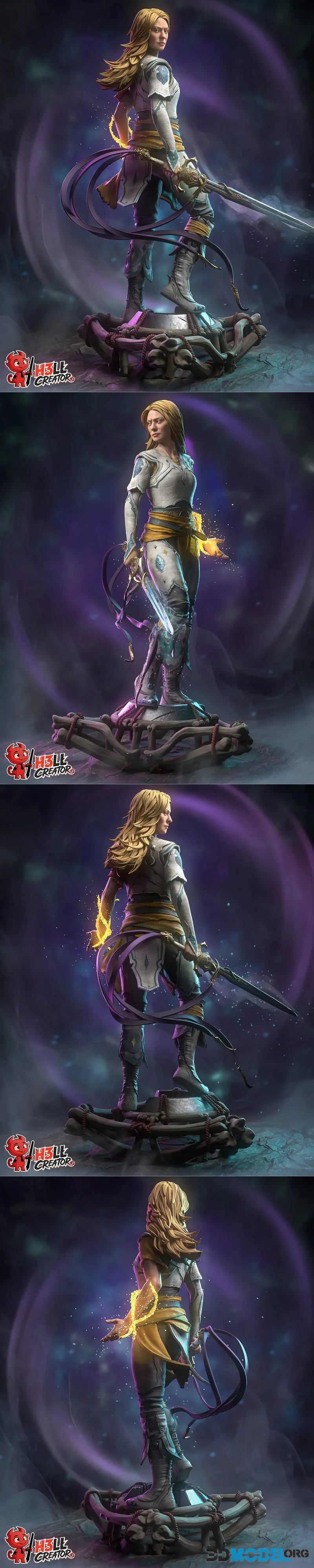 h3LL creator Faye - God of War Laufey – Printable