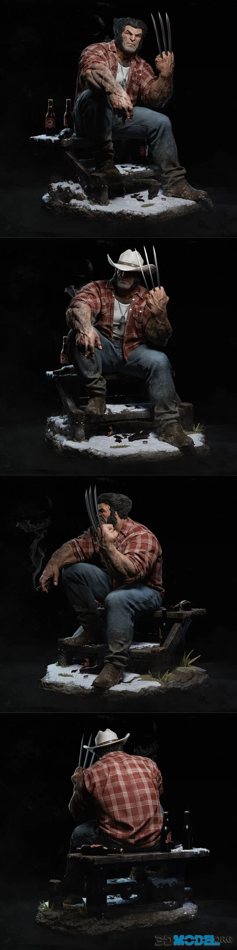 CA 3D Studios - Logan - Wolverine 2 – Printable