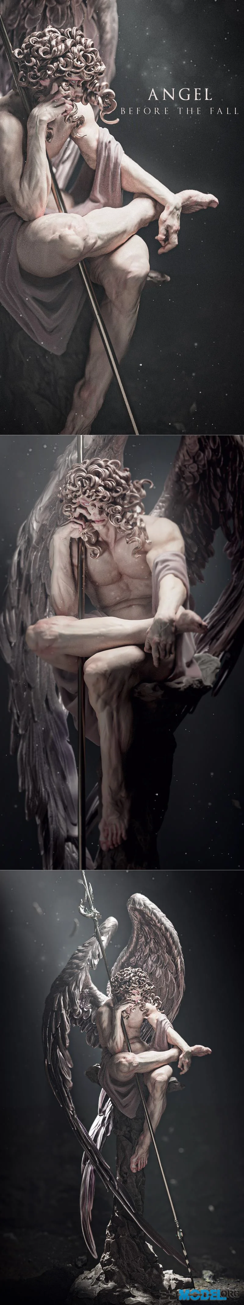 CA 3D Studios - Fallen Angel – Printable