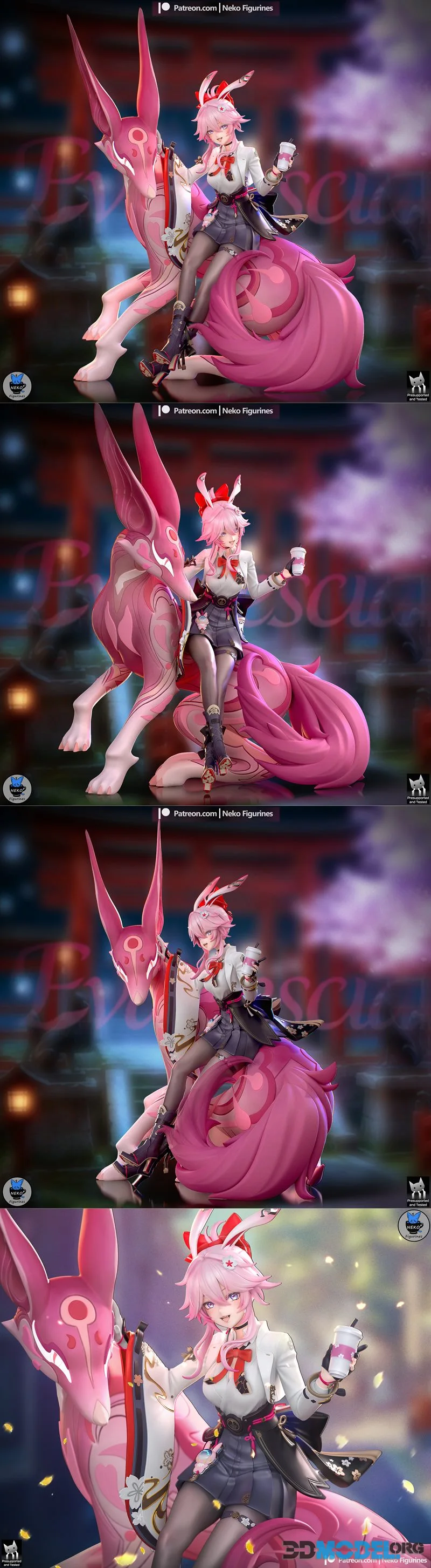 Neko Figurines - Evanescia - Honkai Star Rail Game Figure – Printable