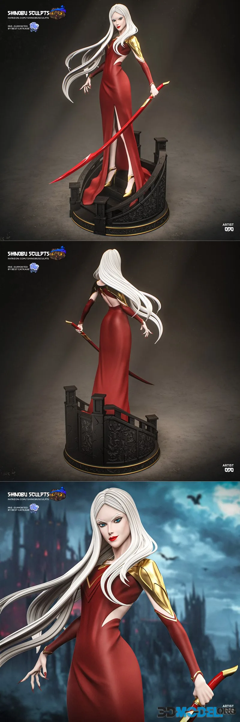 Shinobu Sculpts - Carmilla - Castlevania – Printable