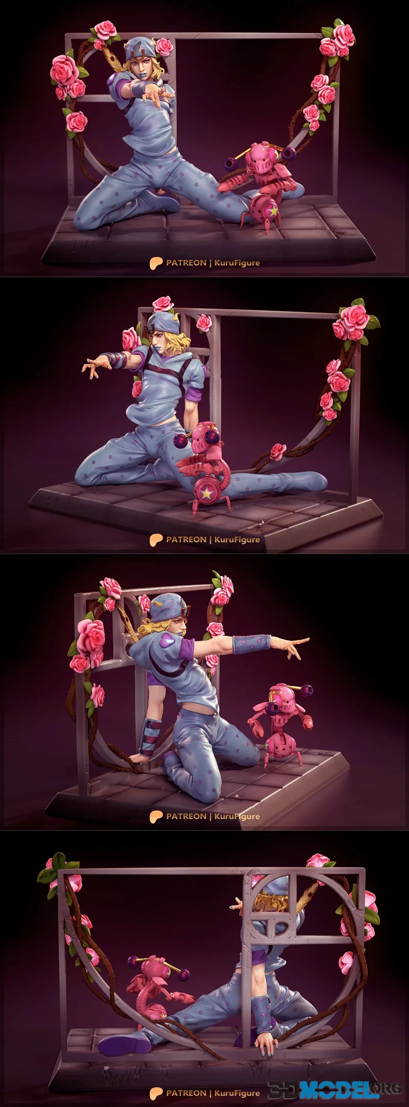 Kuru Figure - Johnny Joestar – Printable