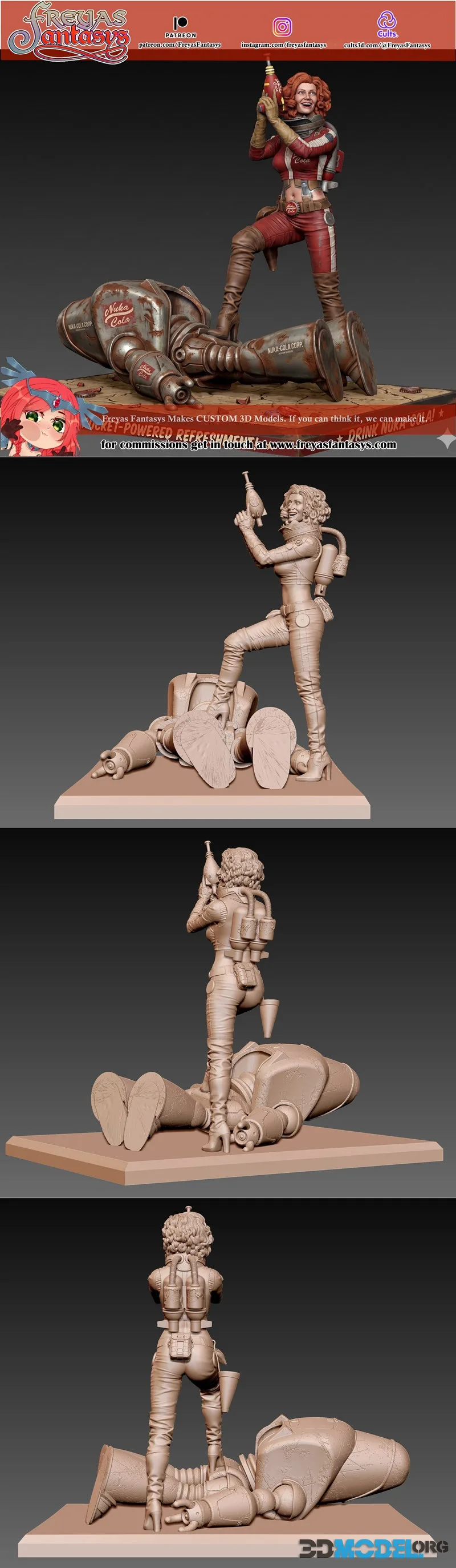 Freyas Fantasys - Fallout - Nuka Cola Girl – Printable