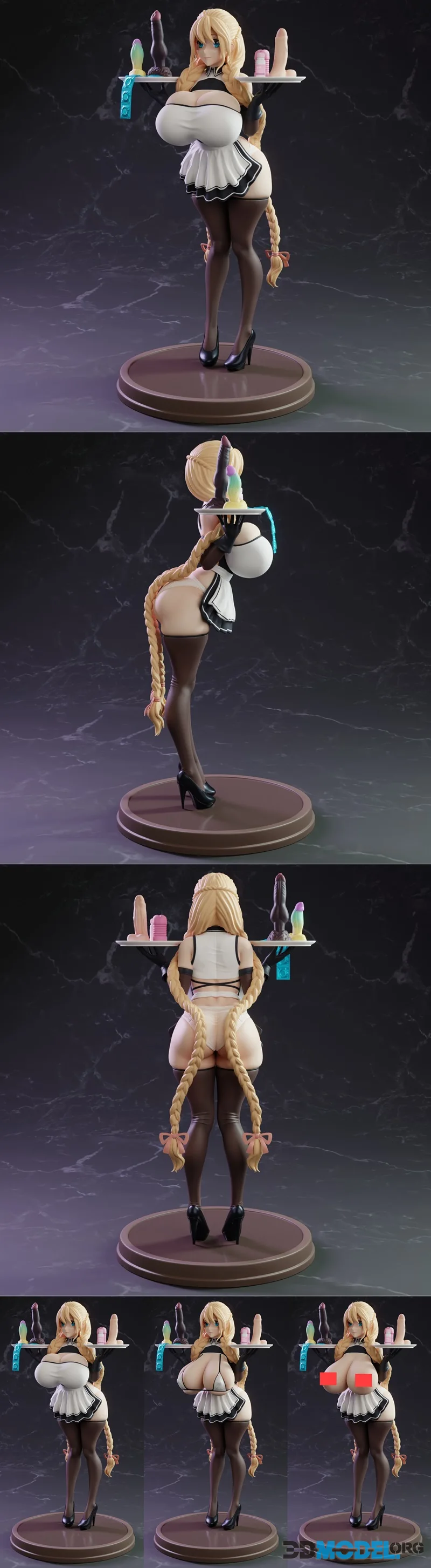 KiTNo - Maid Girl with her Accessories – Printable