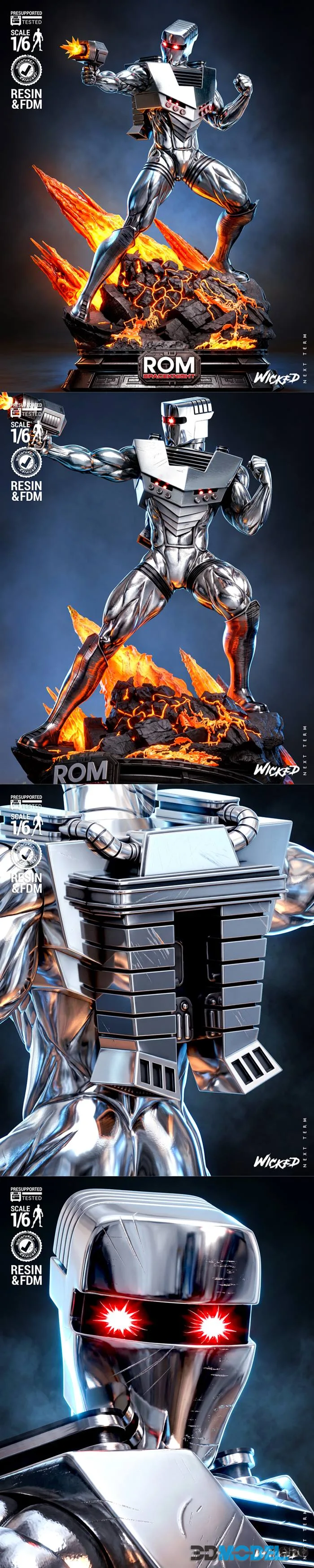 Wicked - ROM Space Knight Sculpture – Printable