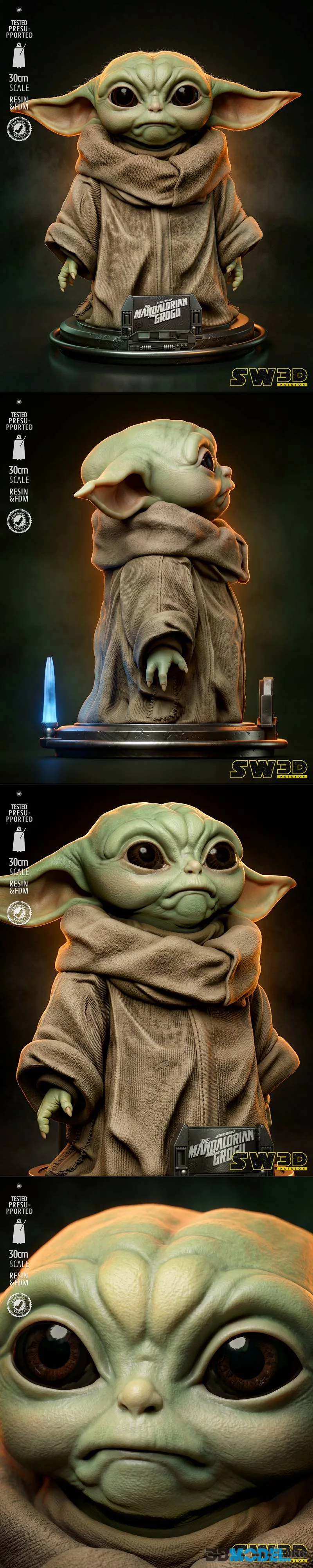 SW3D - Grogu Bust – Printable