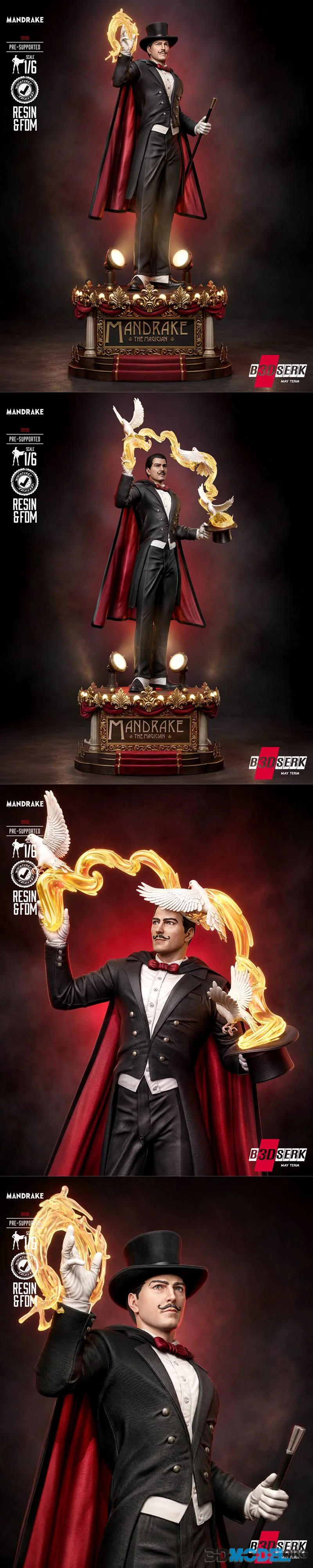 B3DSERK - Mandrake Sculpture – Printable