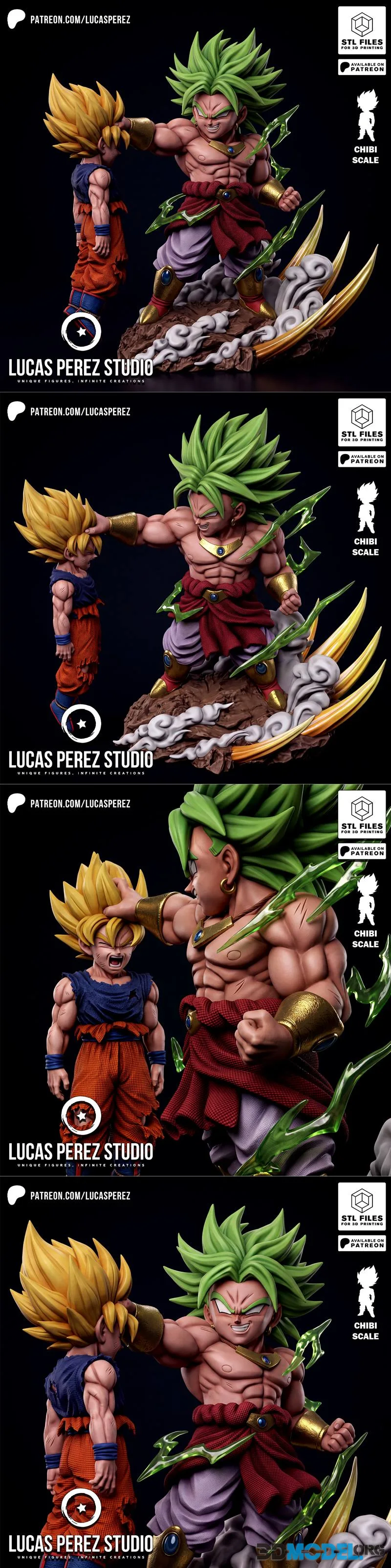Lucas Perez - Broly vs Goku Diorama – Printable