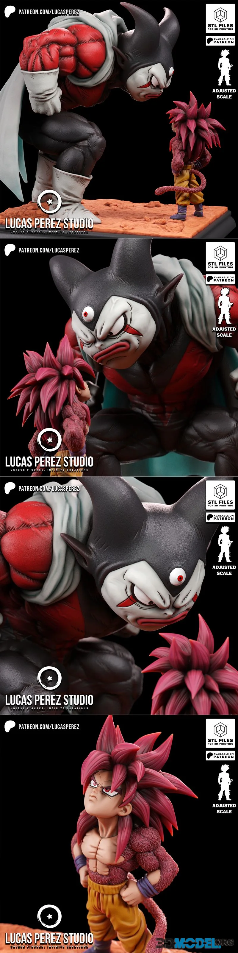 Lucas Perez - Goku vs Gomah Diorama – Printable