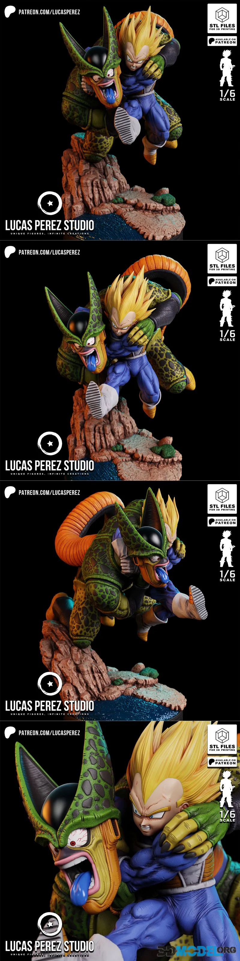 Lucas Perez - Vegeta vs Cell Diorama – Printable