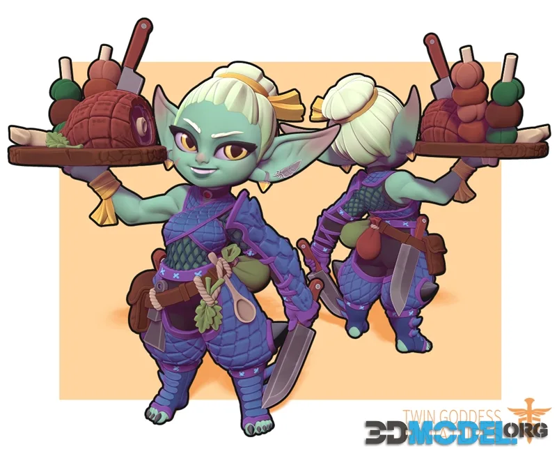 Kayla Goblin Beast Hunter – Printable