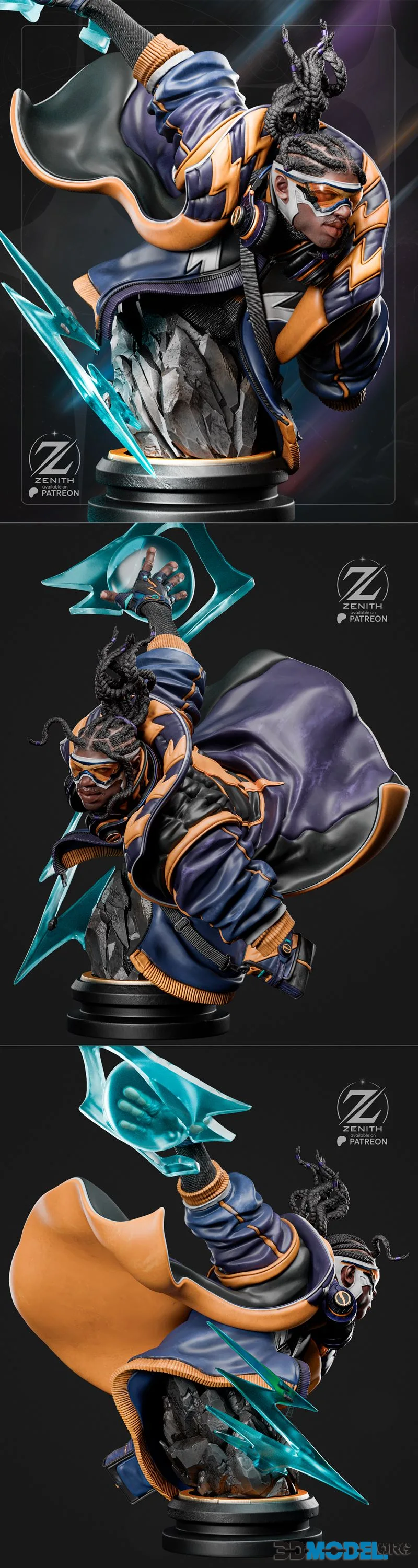 Zenith Studios - Static Shock Bust – Printable