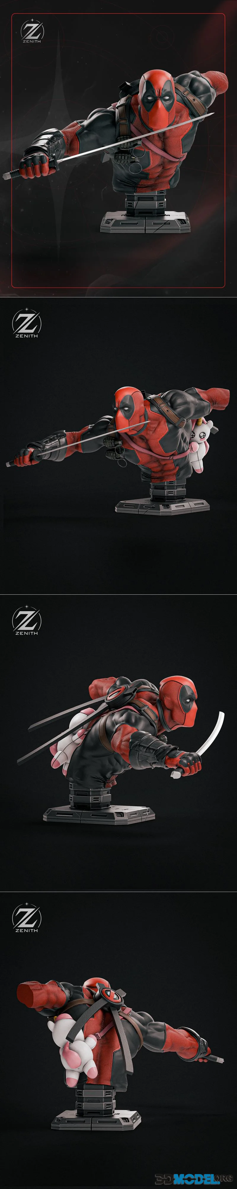 Zenith Studios - Deadpool Bust – Printable