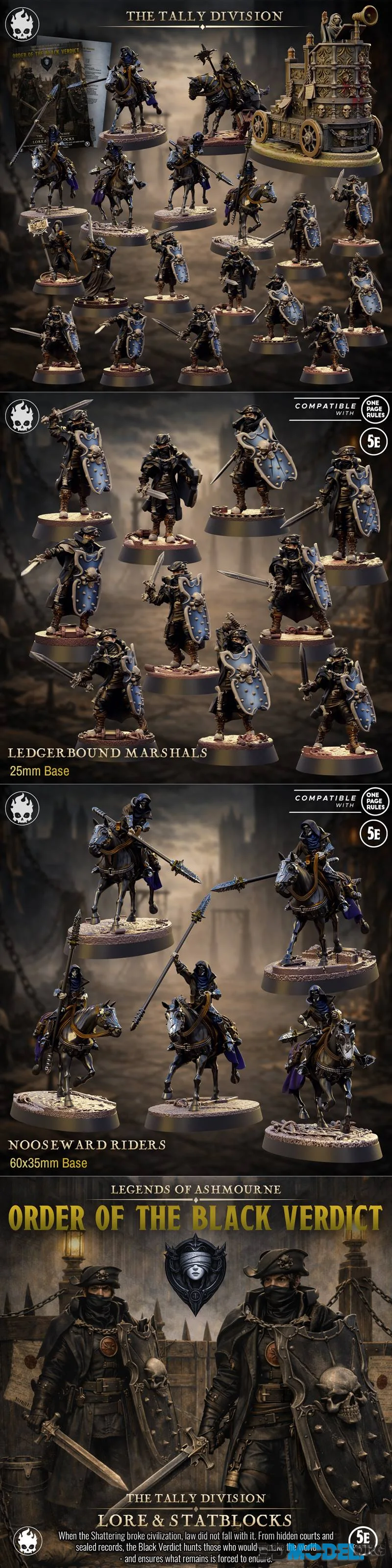 Fleshcraft Studio - Order of the Black Verdict - Part 1 - The Tally Division January 2026 – Printable