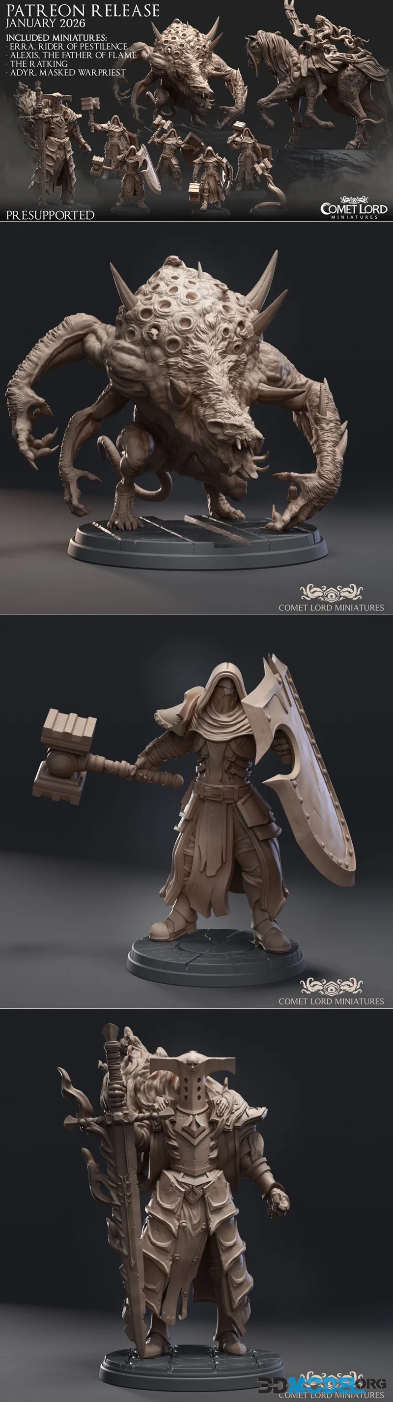 Comet Lord Miniatures January 2026 – Printable