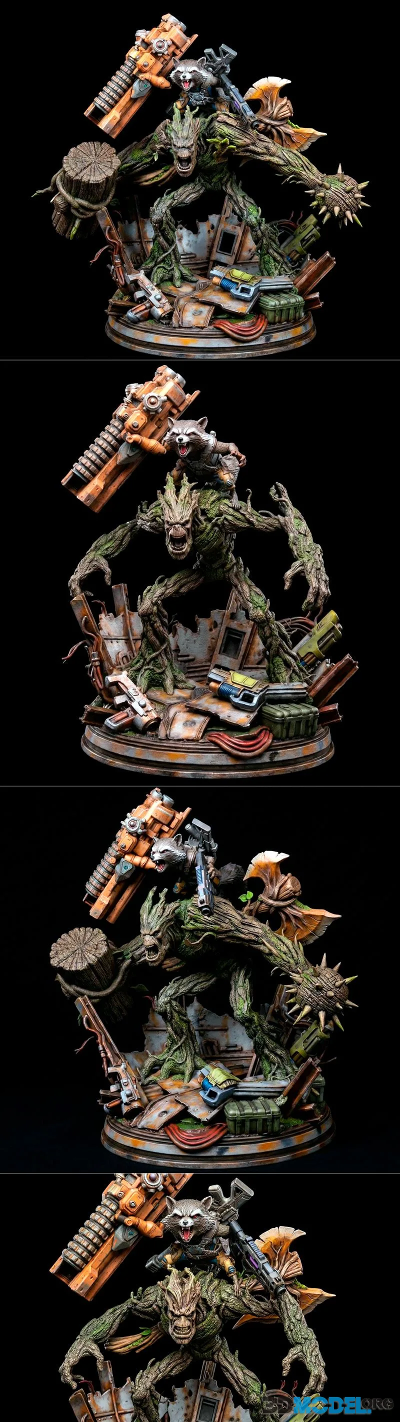 Black Owl Customs - Rocket Groot and Hulk vs Wolverine – Printable