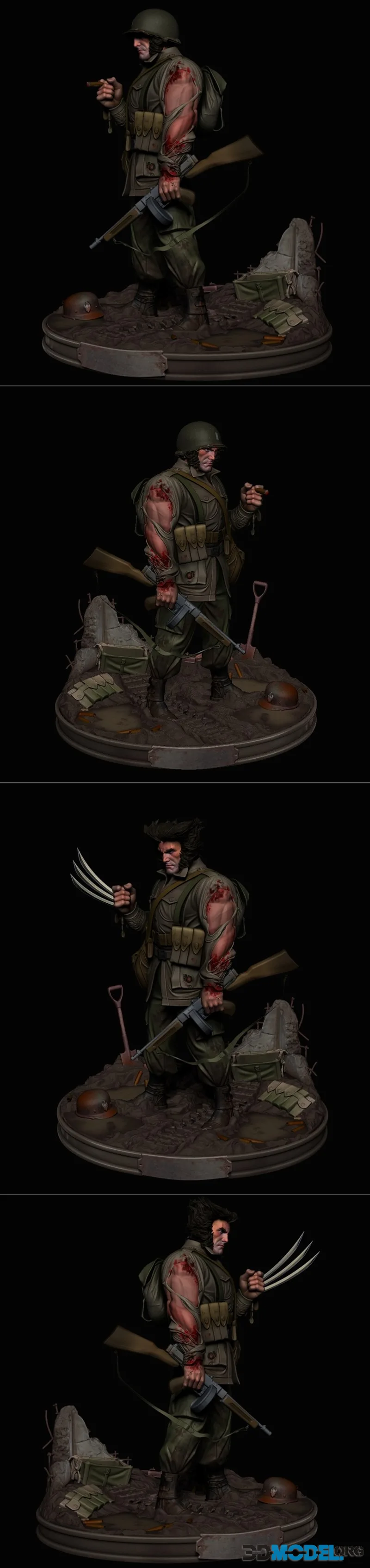 Black Owl Customs - Wolverine - World War Version – Printable
